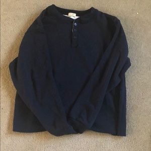 Brandy Melville Navy Cropped Sweatshirt